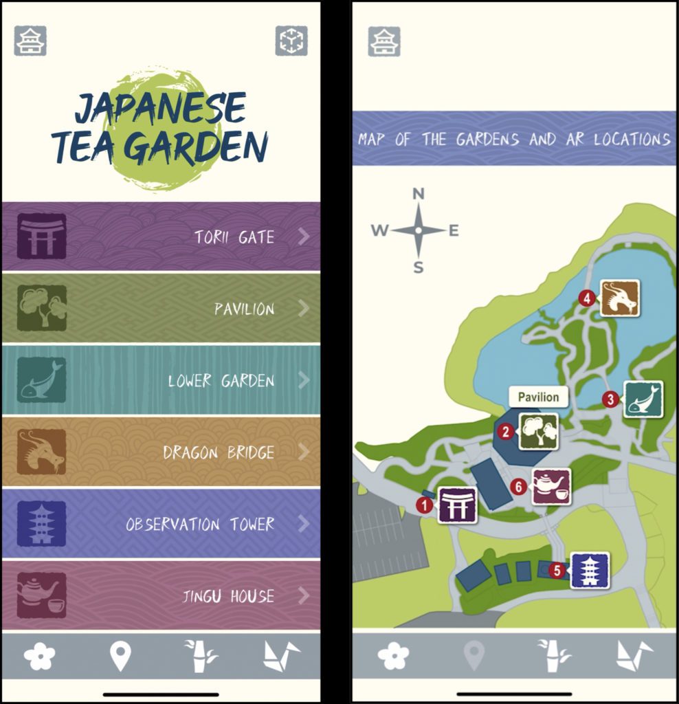 Virtual Map of the Japanese Tea Garden
